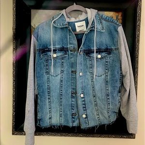 Kensie Hoodie Jean Jacket